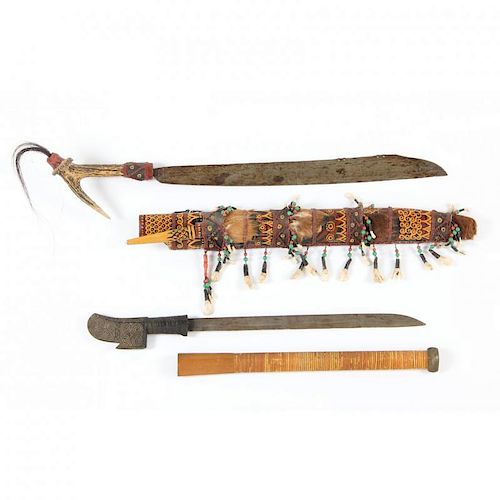 Two Indonesian Tribal Swords 