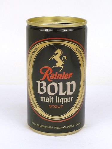 1970 Rainier Bold Malt Liquor 12oz Ring Top Can