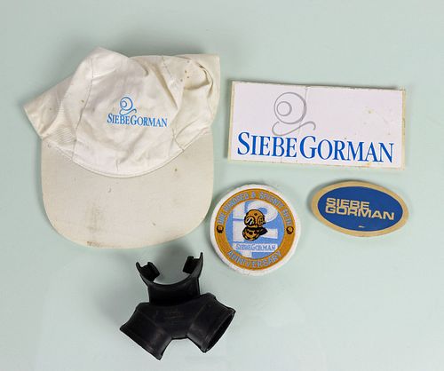Siebe Gorman Patch, Decal, Hat & Mouthpiece