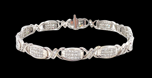 Pave Linked Diamond Bracelet