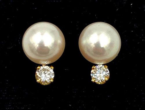 Mastoloni Pearl and Diamonds Ear Studs