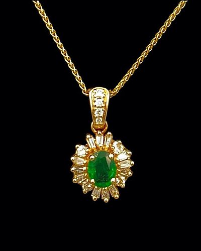 Henry Dankner Emerald and Diamond Necklace for sale at auction on 19th ...