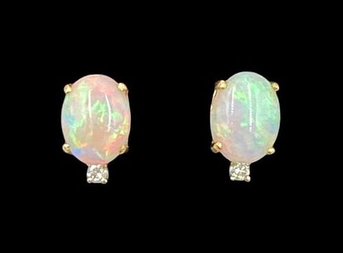 Charles Herdemian Opal Earrings