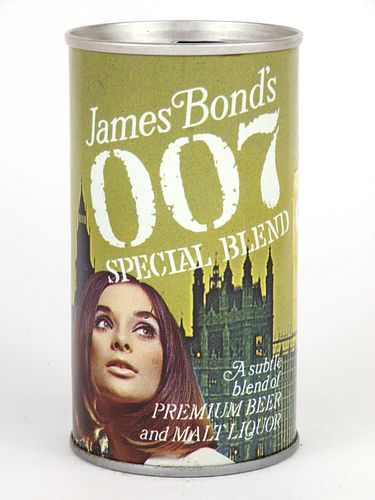 1967 James Bond's 007 Special Blend Malt Liquor 12oz  T82-29 Ring Top Phoenix, Arizona
