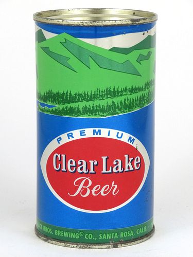 1960 Clear Lake Premium Beer 12oz  49-31 Flat Top Santa Rosa, California