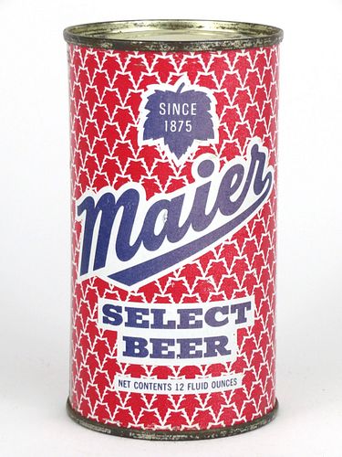 1960 Maier Select Beer 12oz  94-17 Flat Top Los Angeles, California