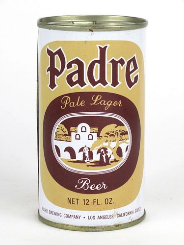 1966 Padre Pale Lager Beer 12oz  112-14 Flat Top Los Angeles, California