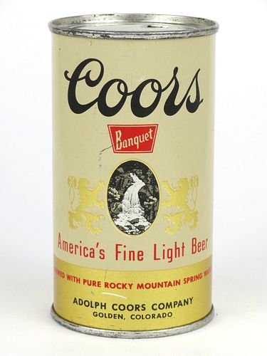 1950 Coors Banquet Beer 12oz  51-20.2a Flat Top Golden, Colorado
