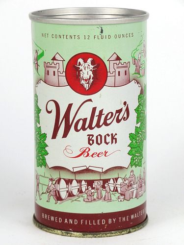 1961 Walter's Bock Beer (Aluminum lid) 12oz  144-20.2 Flat Top Pueblo, Colorado
