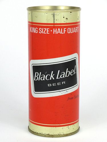 1967 Black Label Beer 16oz  One Pint  T139-31 Ring Top Atlanta, Georgia