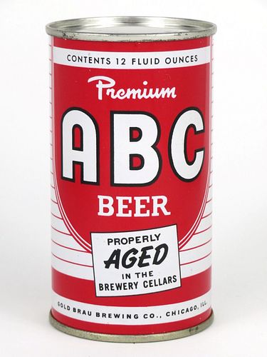 1956 ABC Beer 12oz  28-05 Flat Top Chicago, Illinois