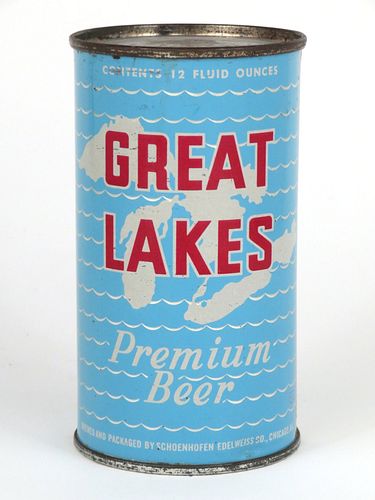 1959 Great Lakes Premium Beer 12oz  74-29 Flat Top Chicago, Illinois