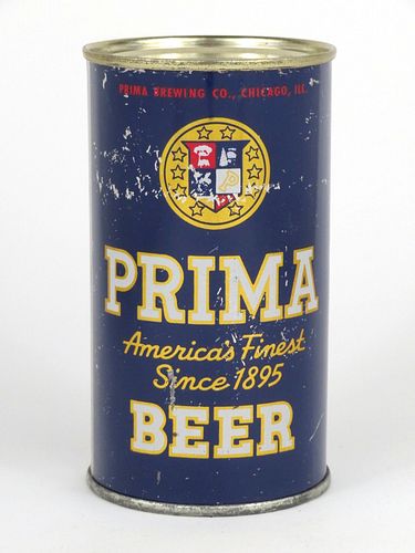 1957 Prima Beer 12oz  116-29 Flat Top Chicago, Illinois