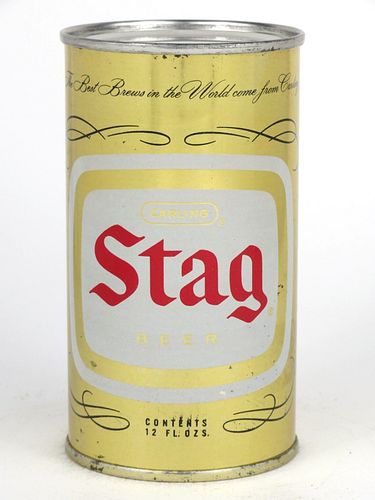 1958 Stag Beer 12oz  135-22 Flat Top Belleville, Illinois