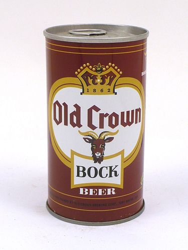 1968 Old Crown Bock Beer 12oz  T100-04 Ring Top Fort Wayne, Indiana