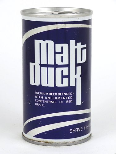 1969 Malt Duck Grape 12oz  T91-17 Ring Top Baltimore, Maryland