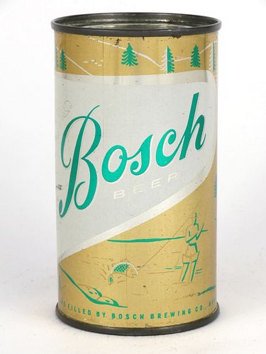 1958 Bosch Beer 12oz  40-39 Flat Top Houghton, Michigan