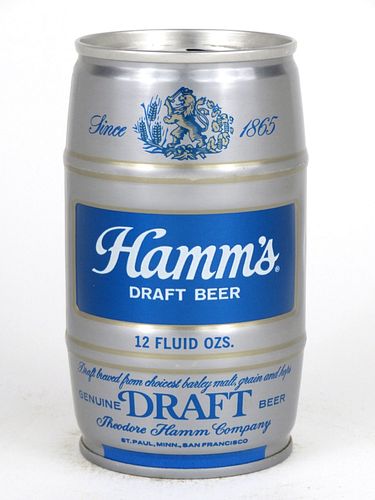 1973 Hamm's Draft Beer 12oz  T73-21 Ring Top Saint Paul, Minnesota