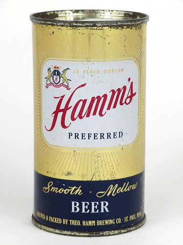 1953 Hamm's Preferred Beer 12oz  79-20 Flat Top Saint Paul, Minnesota