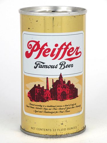 1966 Pfeiffer Famous Beer 12oz  T108-19 Ring Top Saint Paul, Minnesota