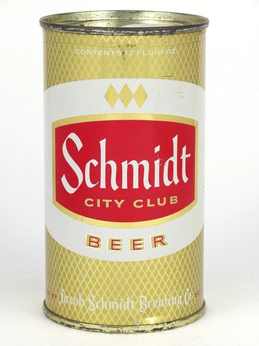 1954 Schmidt City Club Beer 12oz  130-06 Flat Top Saint Paul, Minnesota
