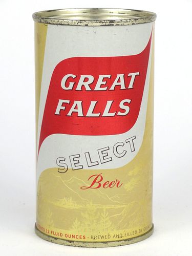 1962 Great Falls Select Beer 12oz  74-26 Flat Top Great Falls, Montana