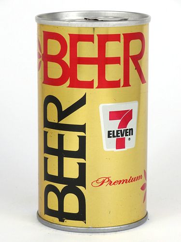 1969 Seven-11 Premium Beer 12oz  T124-02 Ring Top Hammonton, New Jersey