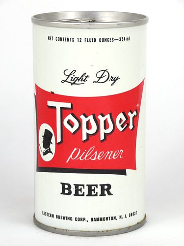 1972 Topper Pilsner Beer 12oz  T130-27v Ring Top Hammonton, New Jersey