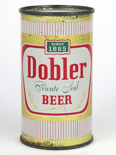1955 Dobler Private Seal Beer 12oz  54-13V Flat Top Albany, New York