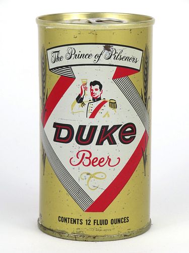 1969 Duke Beer 12oz  T60-12 Ring Top Pittsburgh, Pennsylvania