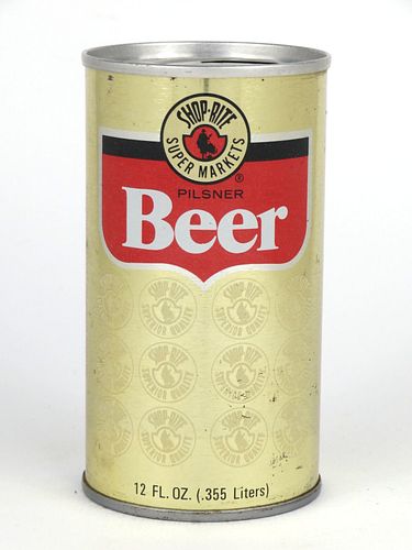 1972 Shop-Rite Pilsner Beer 12oz  T124-28 Ring Top Allentown, Pennsylvania