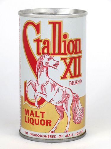 1968 Stallion XII Malt Liquor 12oz  T126-03 Ring Top Wilkes-Barre, Pennsylvania