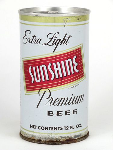 1967 Sunshine Premium Beer 12oz  T129-22.2 Ring Top Reading, Pennsylvania