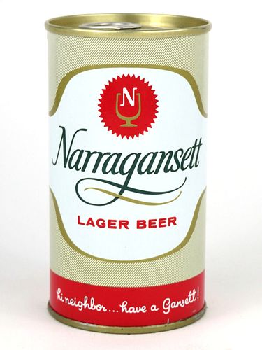 1967 Narragansett Lager Beer 12oz  T96-02.2 Ring Top Cranston, Rhode Island