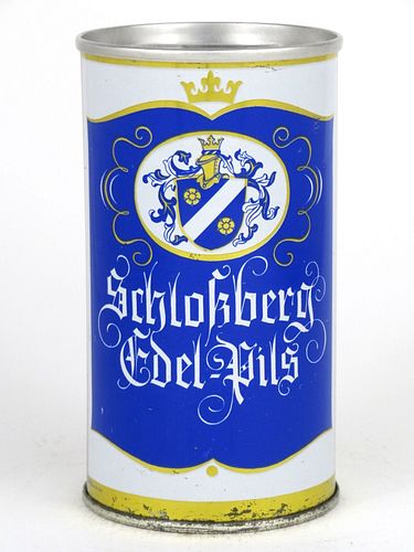 1966 Schlosberg Edel-Pils Bier 12oz Fan Tab Homburg, Saar