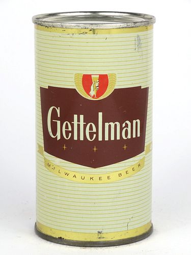 1960 Gettelman Beer 12oz  69-06 Flat Top Milwaukee, Wisconsin