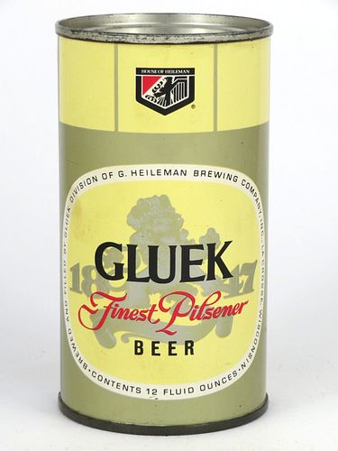 1965 Gluek Beer 12oz  70-15 Flat Top La Crosse, Wisconsin
