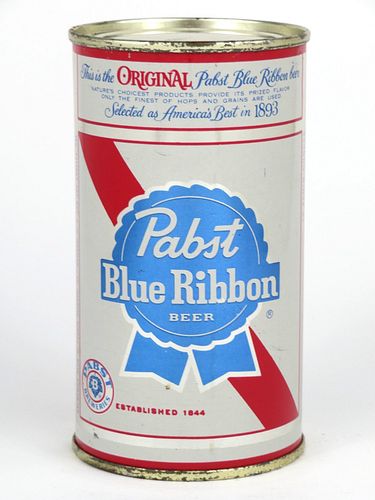 1960 Pabst Blue Ribbon 12oz  112-01 Flat Top Milwaukee, Wisconsin