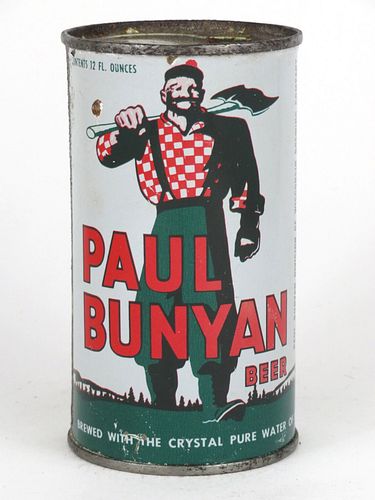 1953 Paul Bunyan Beer 12oz  112-26 Flat Top Waukesha, Wisconsin