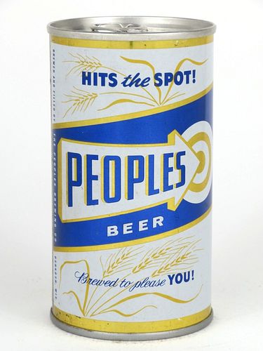 1971 People's Beer 12oz  T108-06 Ring Top Oshkosh, Wisconsin