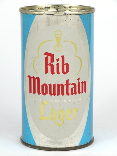 1960 Rib Mountain Lager Beer 12oz  124-35 Flat Top Wausau, Wisconsin
