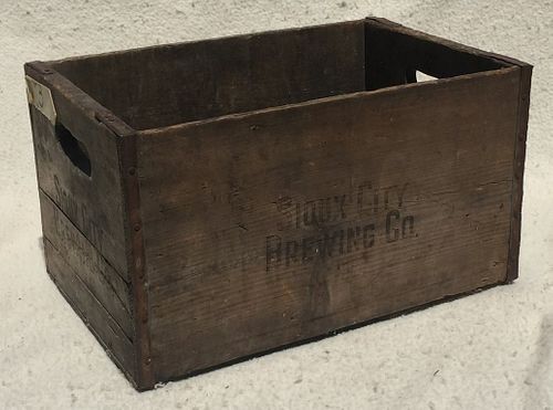 1940 Sioux City Brewing Co. Wooden Crate Sioux City, Iowa