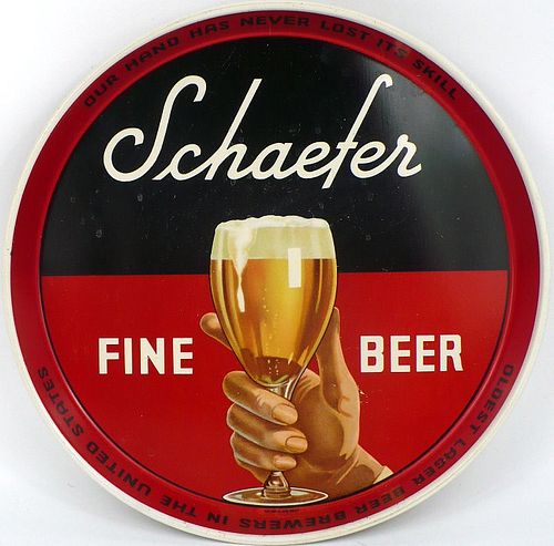 1939 Schaefer Fine Beer 12 inch tray  Albany, New York