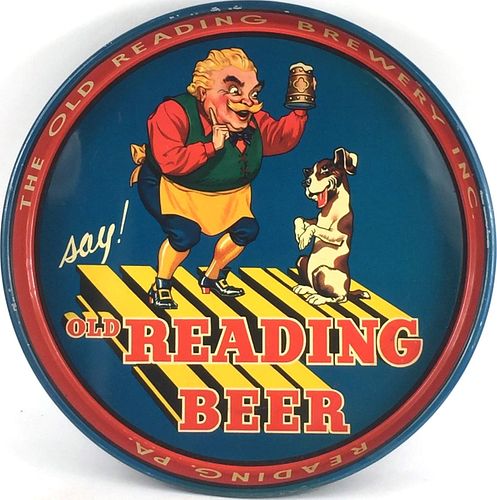 1941 Old Reading Beer 13 inch tray  Reading, Pennsylvania