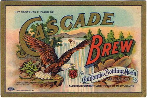 1923 Cascade Brew 11oz  WS34-22 San Francisco, California
