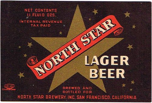 1935 North Star Lager Beer (steinie) 12oz  WS41-09 San Francisco, California