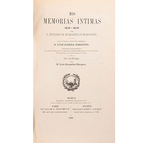 García Icazbalceta, Joaquín. Colección de Documentos Históricos de Mejico. México, 1904 - 1906. Tomos: II, III, IV. Piezas: 3.