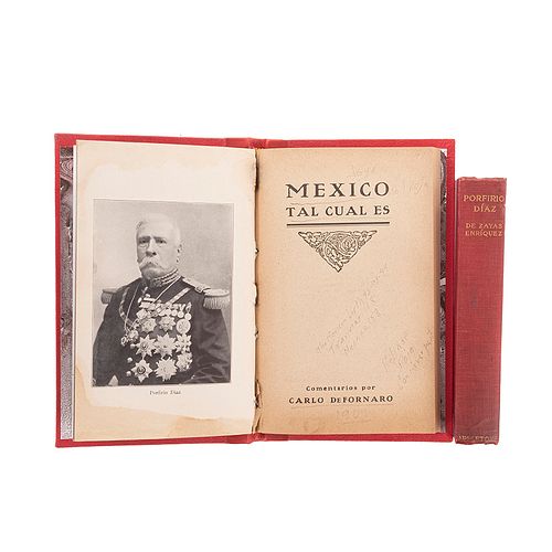 Zayas Enríquez, Rafael / Fornaro, Carlo de. Obras sobre Porfirio Díaz. México: 1908 - 1909  Piezas: 2.