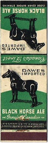 1945 Black Horse Ale 116mm long Canada