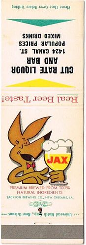 1960 Jax Beer 113mm LA-JAX-14 - Cut Rate Liquor and Bar1424 Canal Street